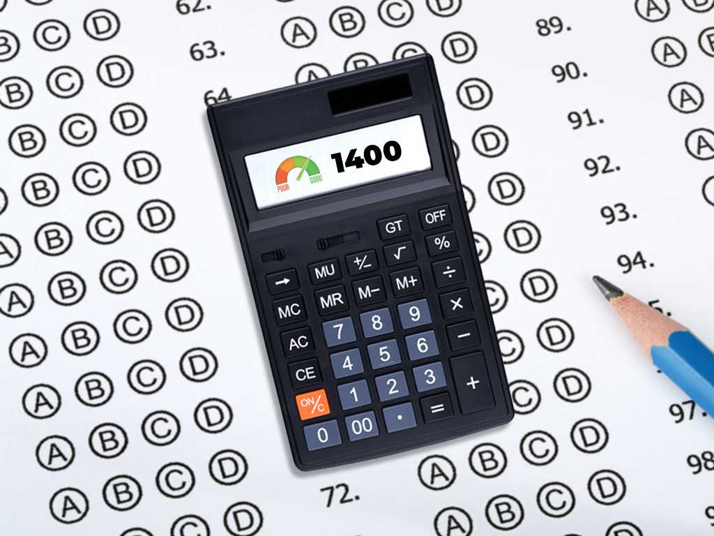 is 1400 a good sat score